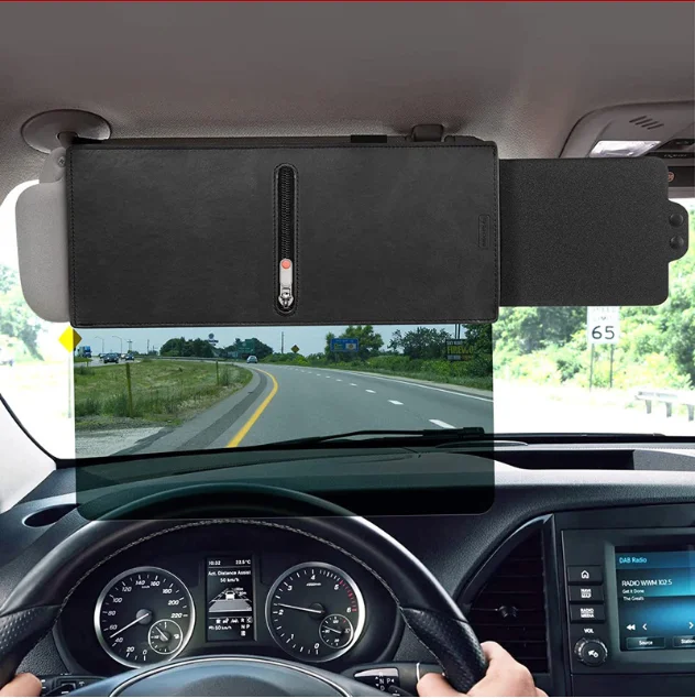 Wholesale Polarized Sun Visor for Car with Zipper Slider Car Sun Visor Sunshade Extender