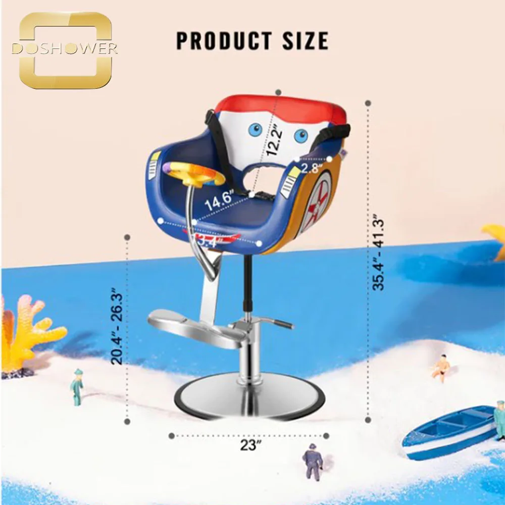 children  barbershop with hydraulic hair salon barber chair kids plastic car for baby driving