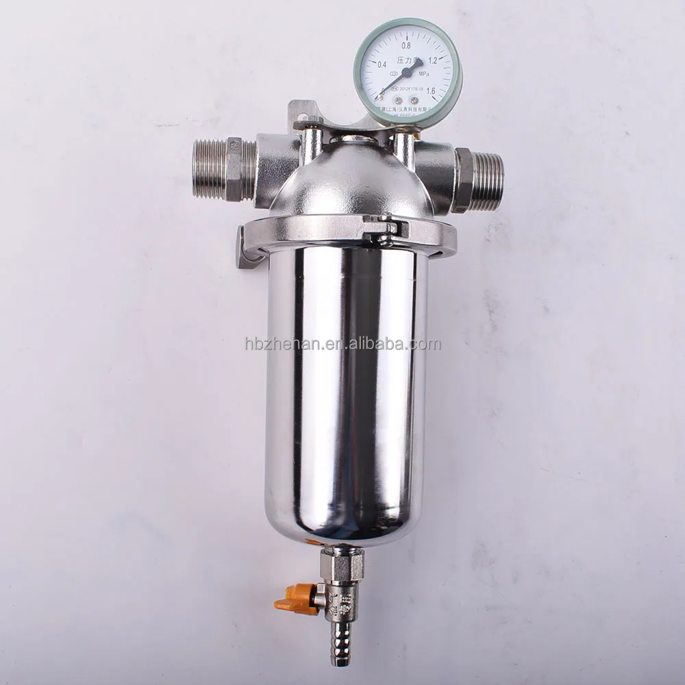 Adapter fitting is available for 1 inch inner thread connection  front-end filter device for tap water pipeline pre filter