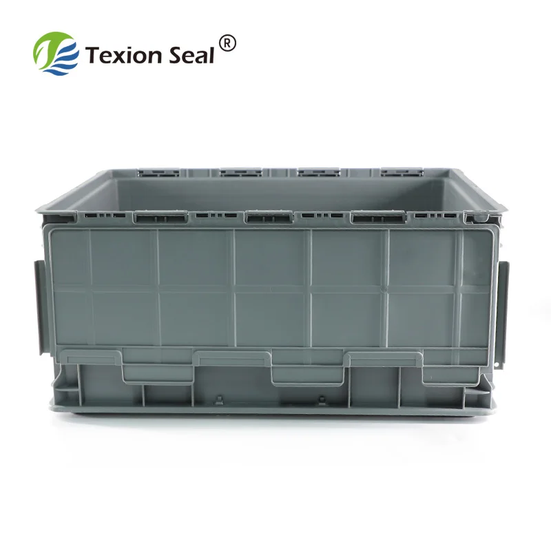 TX-TB008 Heavy duty large warehouse storage stackable plastic container stack and nest tote with lid
