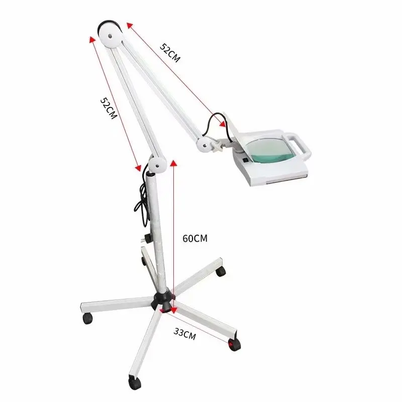 Оптовая продажа от производителя, светодиодная Лупа с пятью ногами, квадратная светодиодная Косметическая лампа, увеличительная лампа для обработки кожи, Ce