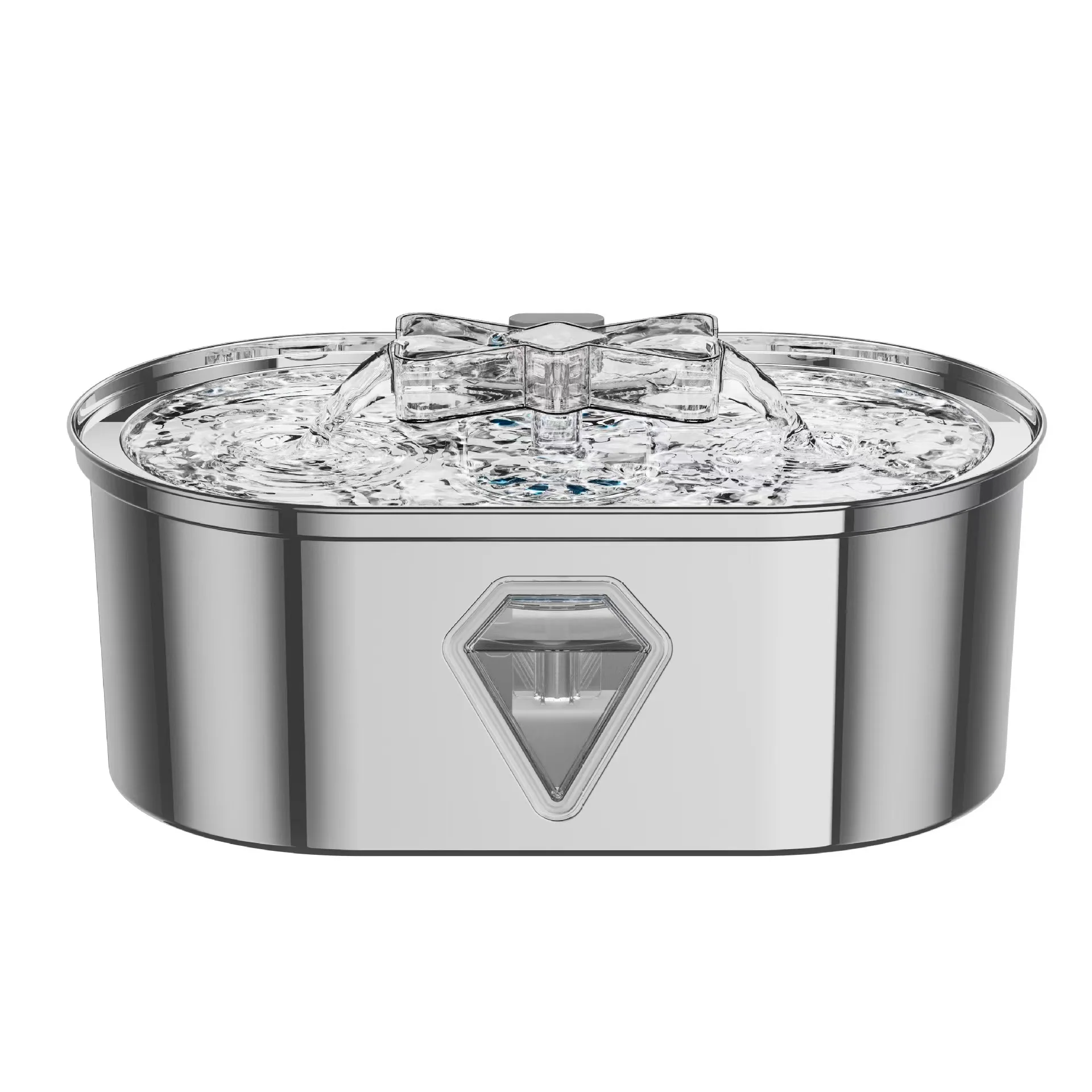 304 stainless steel fountain pet water dispenser automatic stainless steel cat beverage pool Bowls