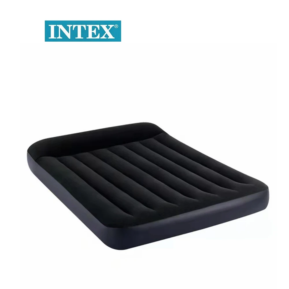 
INTEX 64142 built-in pillow double person large air bed home outdoor inflatable mattress 