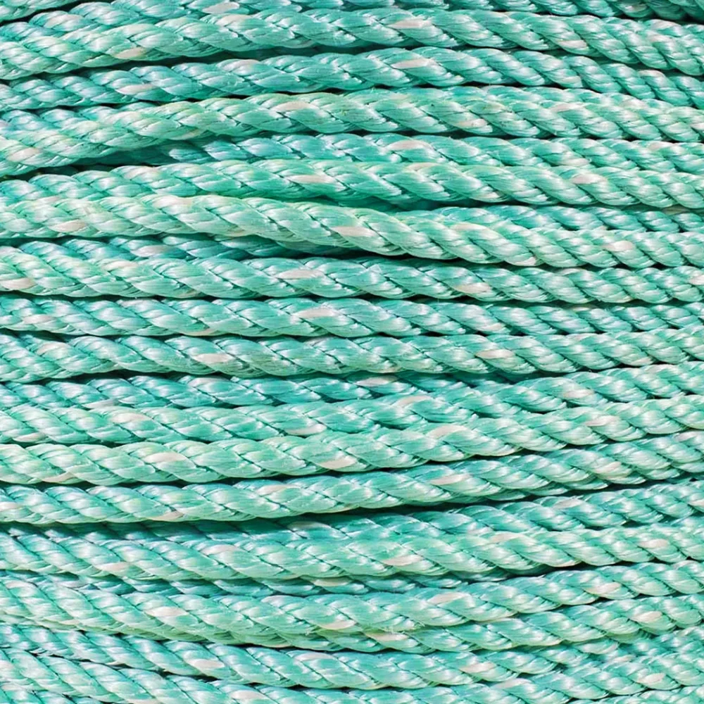 High quality and strength Polypropylene 3 Strand Twisted PE Twine Nylon Marine Rope  for Packaging and Fishing