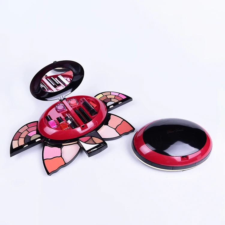 Рекламный водонепроницаемый круговой набор для макияжа, многофункциональный большой полный комплект для макияжа с зеркалом