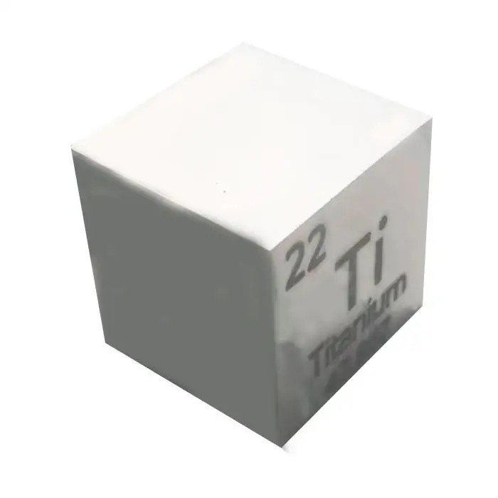 99.99% Titanium Granules Polished Surface Titanium Cube price for decorative engraving