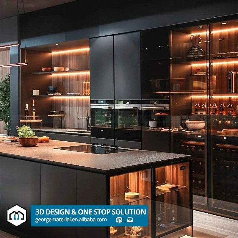 automatic Jamaica 2024 Custom Kitchen Cabinet Cheap Small Granite Countertop Design Kitchen Cabinet Price