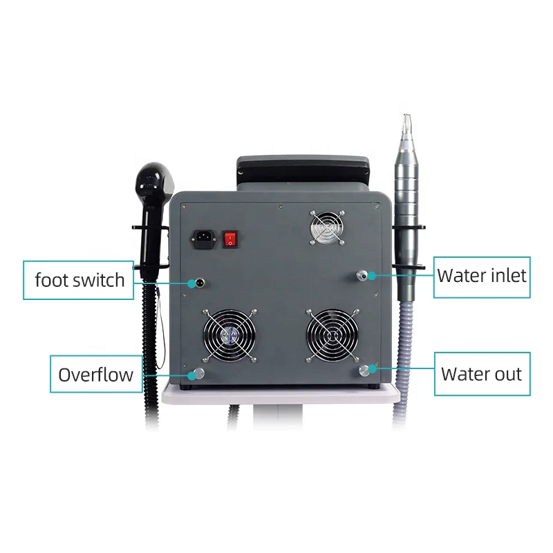 2023 FRM portable  808 diode laser hair removal and  picosecond laser tattoo removal pico laser 2in1 machine