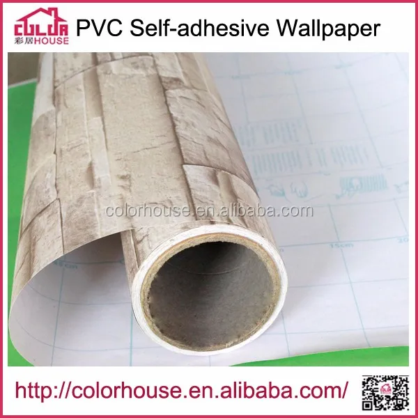 High Quality Water Proof PVC Self-adhesive Wallpaper for Home Decorative Brick Design Wall Paper 1005
