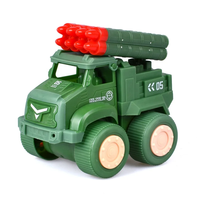 factory price friction missile vehicle toys military truck model