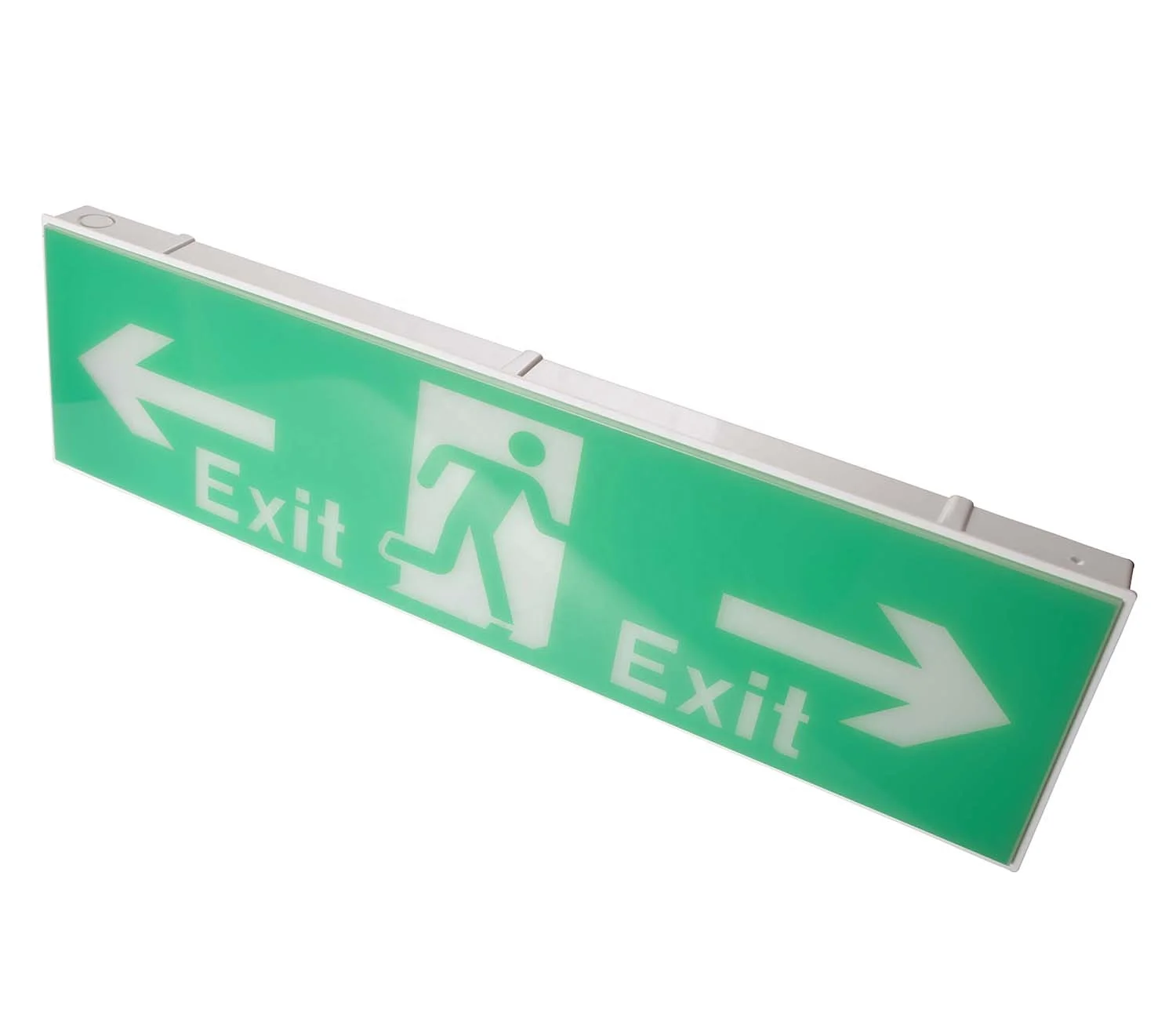 IP20 LED Rechargeable 220V China Plastic Casing Emergency Exit Sign Light