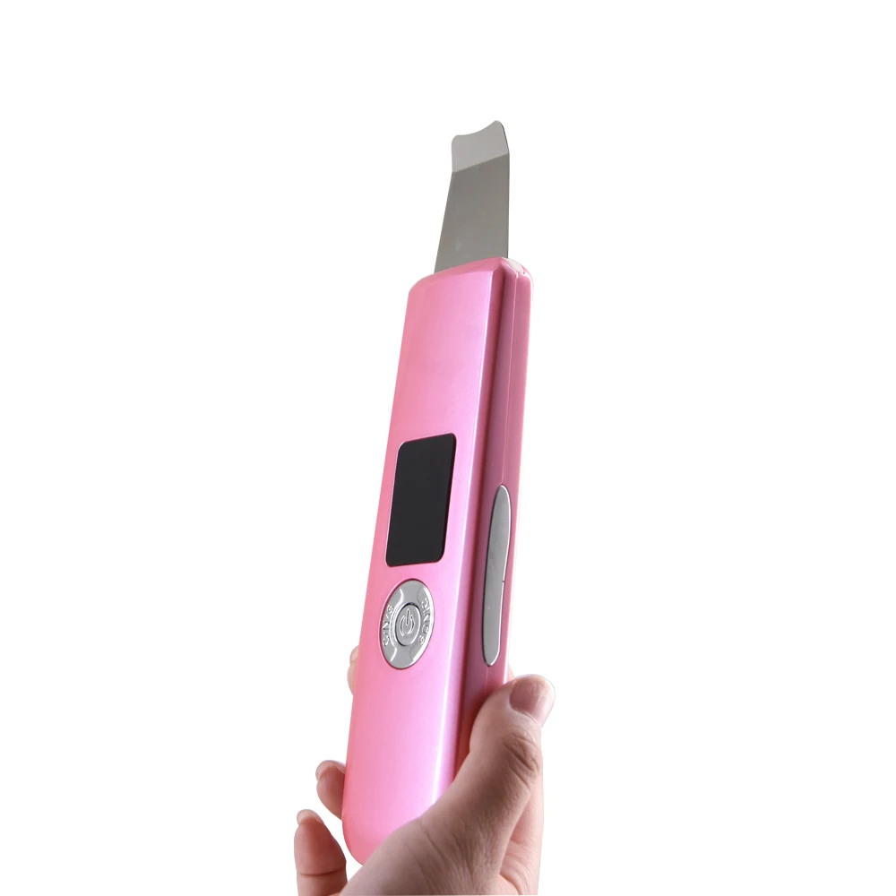 Wholesale portable popular electric beauty device ultrasonic facial silicon skin scrubber