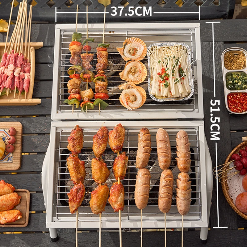 Wholesale Supplier Easily Assembled Mini Portable Camping Oven Israel Stainless Steel Charcoal Outdoor Barbecue Grill