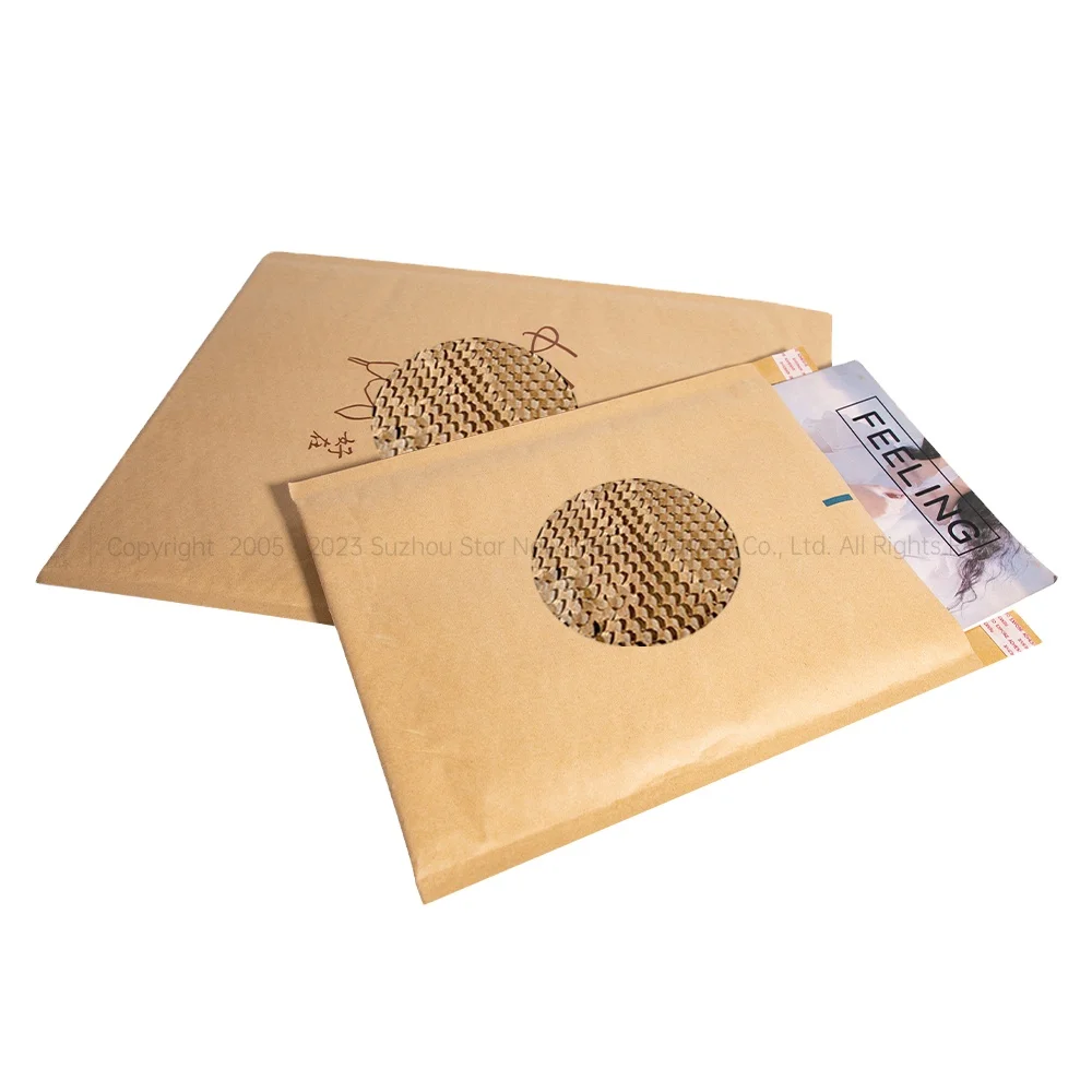 Custom Logo Biodegradable Honeycomb Paper Mailer For Online Shopping Store
