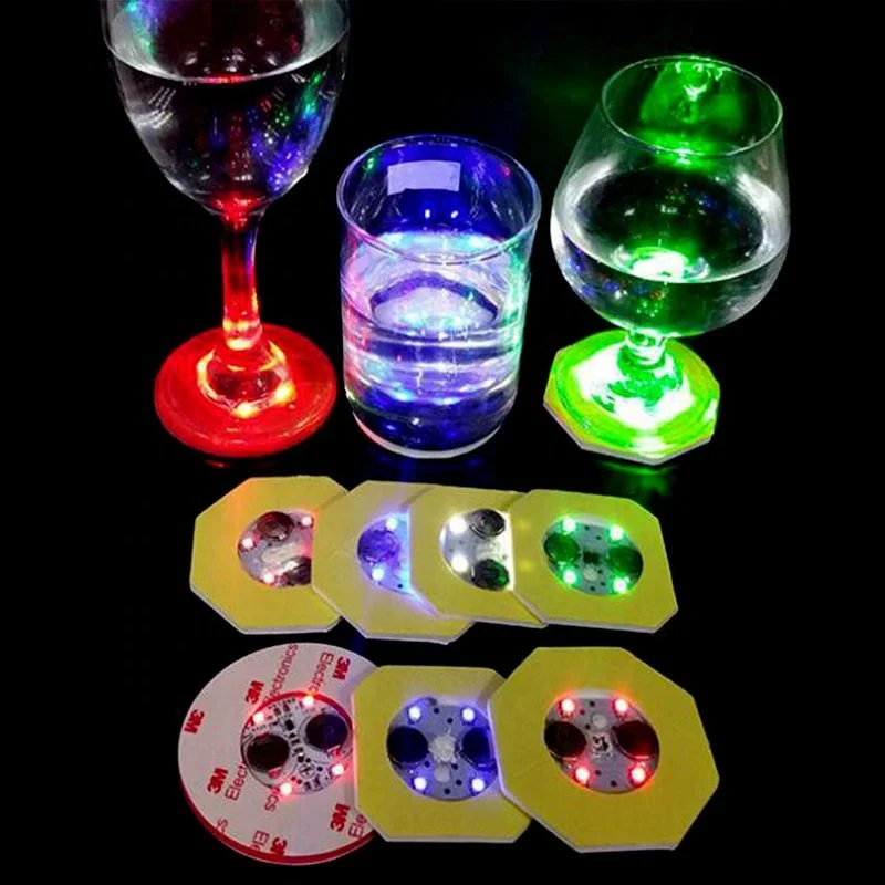 Bottle Sticker Led Cup Coaster  Lights Led Sticker for Bottle