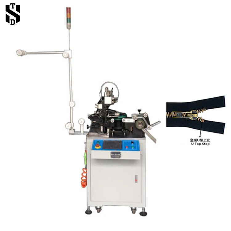 New product U-shaped particle top stop open-end metal zipper Making Machines