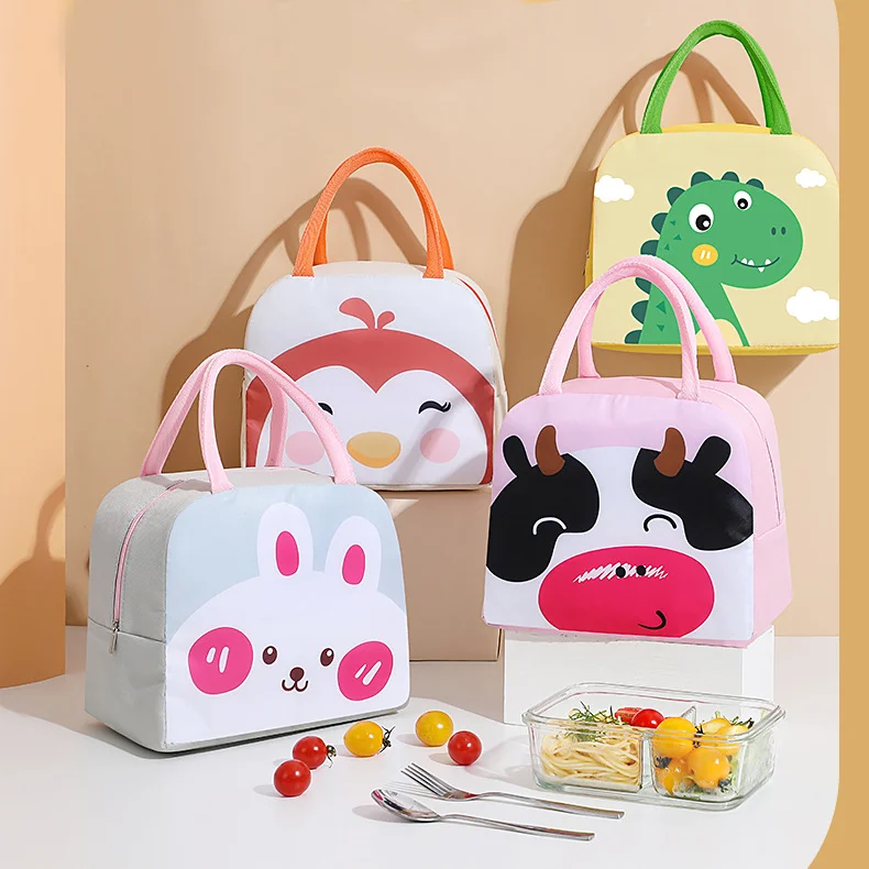 RU New Cheap 3D cartoon animal school student insulated bag lunch bag for kids insulation lunch cooler bag