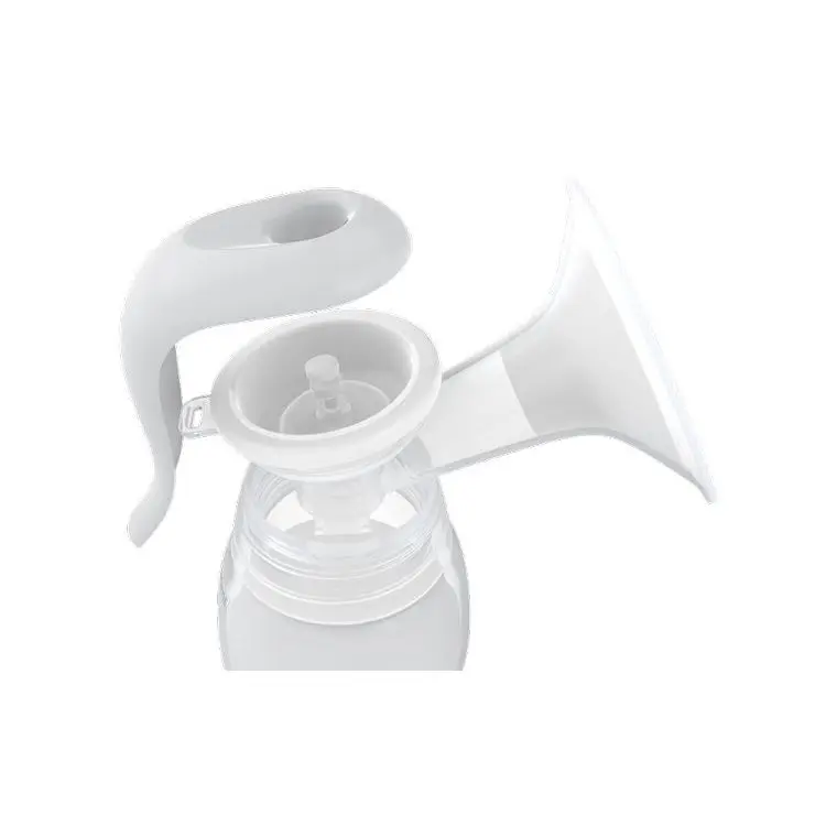 China Factory Supply 180ml Manual Breast Pump Silicone Suction Hand Breastfeeding Portable Milk Extractor