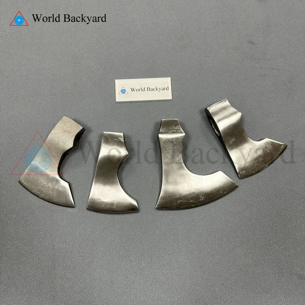 Factory Wholesale Custom 45 High Carbon Stainless Steel Axe Blade Bit Semi Finished Polished Ax Cut Various Types Axe Head