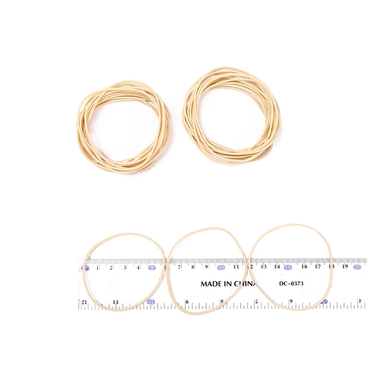 Hot Sale beige color elastic natural rubber band for bundling vegetable