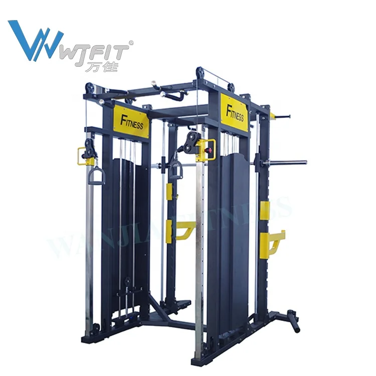 Commercial Gym Equipment Cable Crossover All in One Functional Trainer Smith Machine Weight Cage Smith Machine With Weight Stack