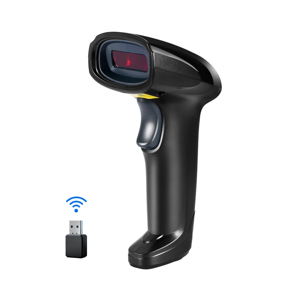 Portable Bar code Reader Handheld Wireless Fast Scanning QR Scanner CMOS Scanner for Both 1D 2D Barcodes