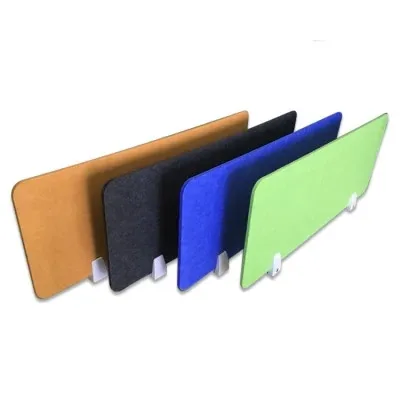 Eco friendly High NRC Polyester Fiber Acoustic Panel Office Soundproof Acoustic Divider PET Acoustic Desk Noise Partition