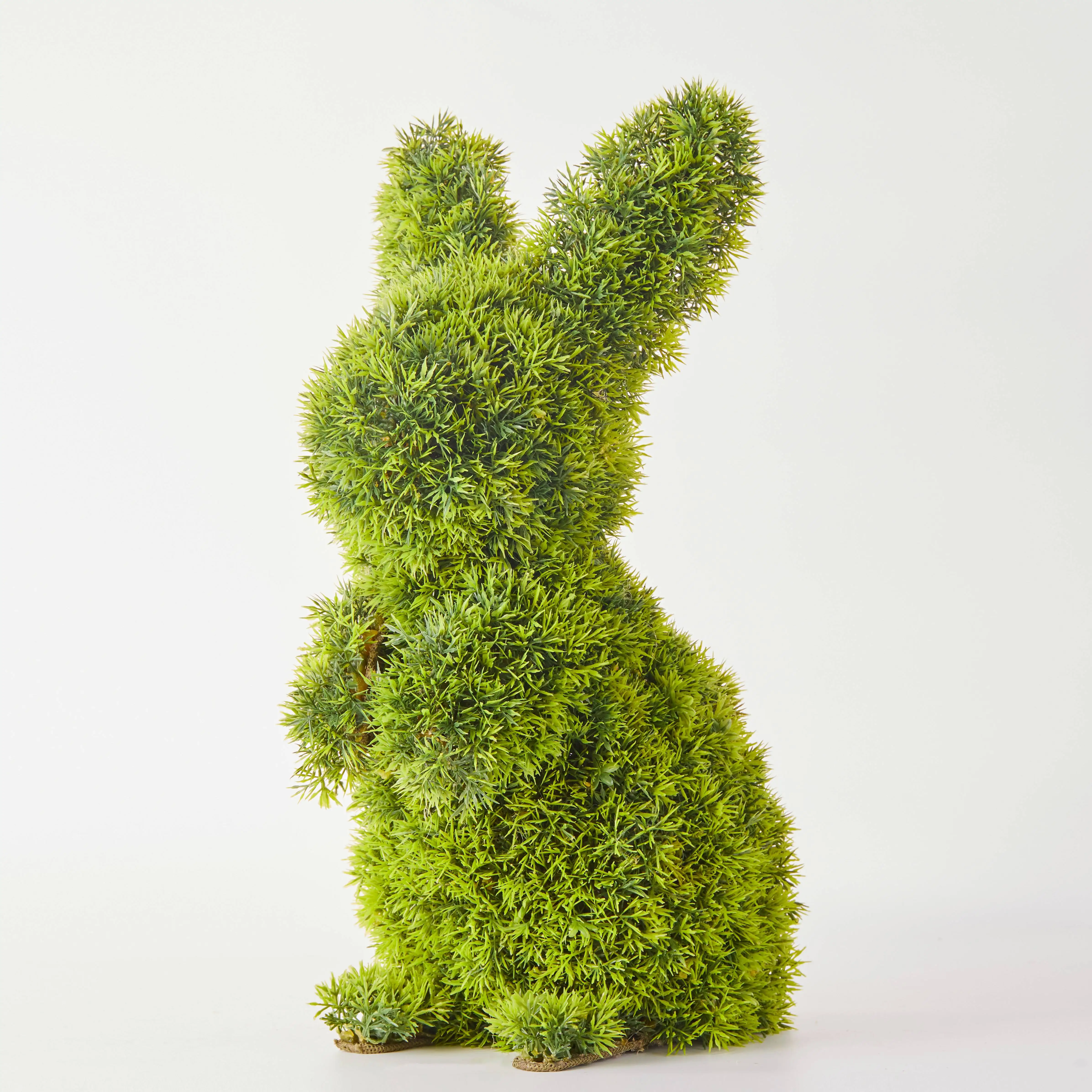 Lovely Rabbit Topiary Plastic Artificial Rabbit Animals Grass Ornament Christmas Home Garden Yard Decor