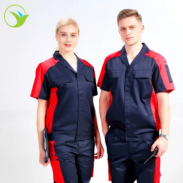 
Wholesale Professional Automobile Men Overalls High Waisted Summer Workwear Uniform 