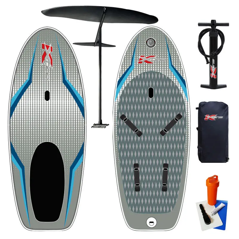 grey sea Inflatable stand up SUP Foil board wholesale surf paddle board