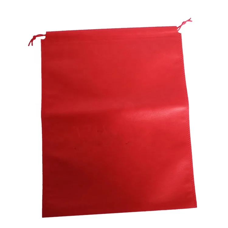 
35*25cm Wholesale customized logo eco friendly non woven shopping bags printed non-woven shoe dust drawstring bag 
