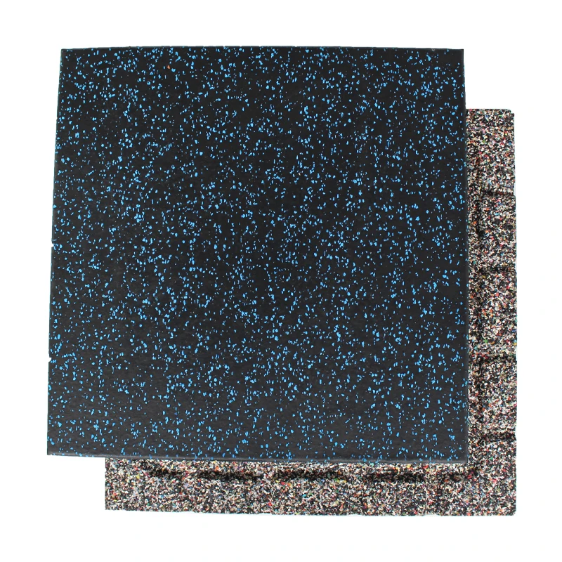 Smooth Surface Black Rubber Gym Flooring Tiles For Weight Lifting Exercise Rubber Mats 3cm 4cm 5cm Thickness