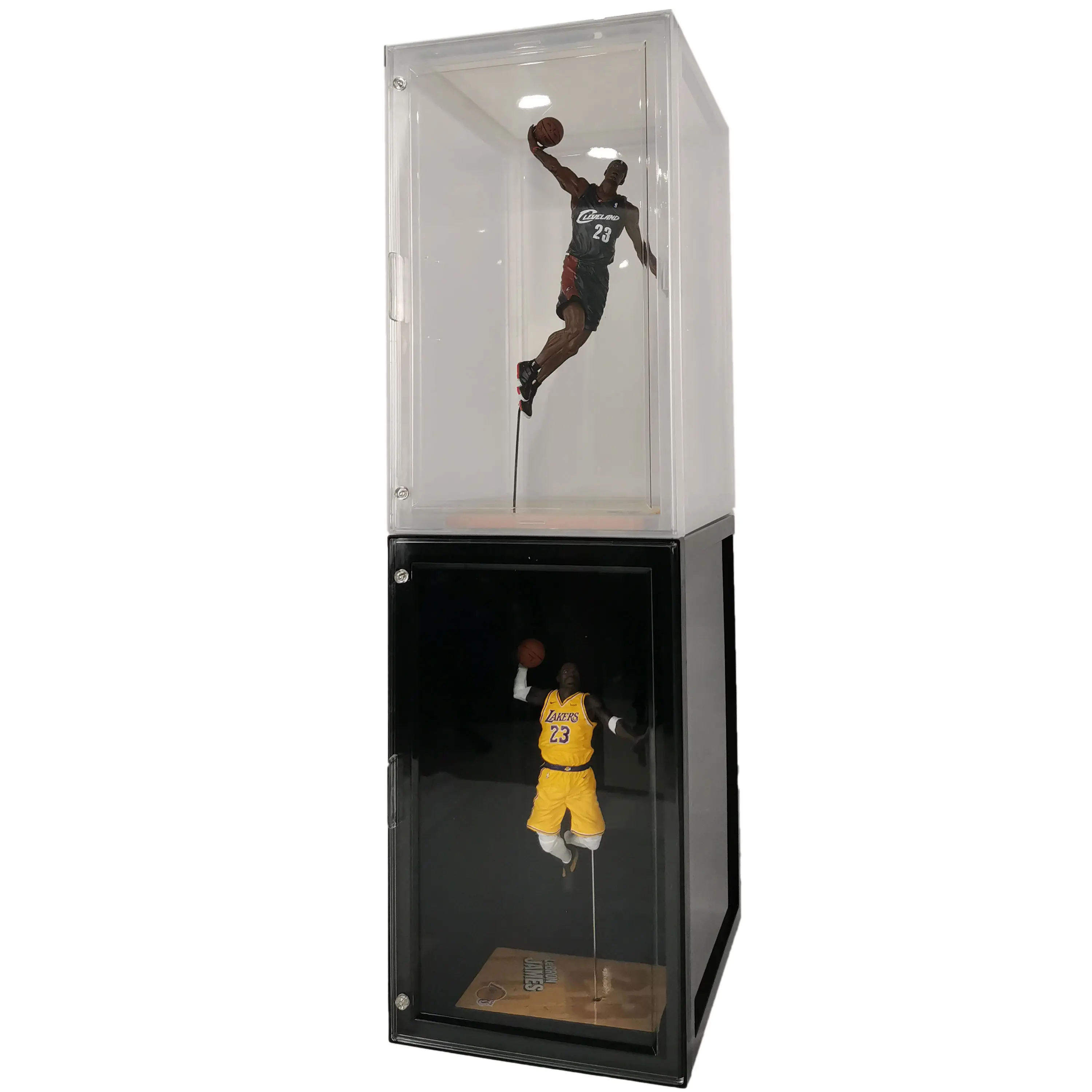 Factory Customized LED Light Shop Show Clear Box PVC Figure Display Cabinet Toy LED Display Case