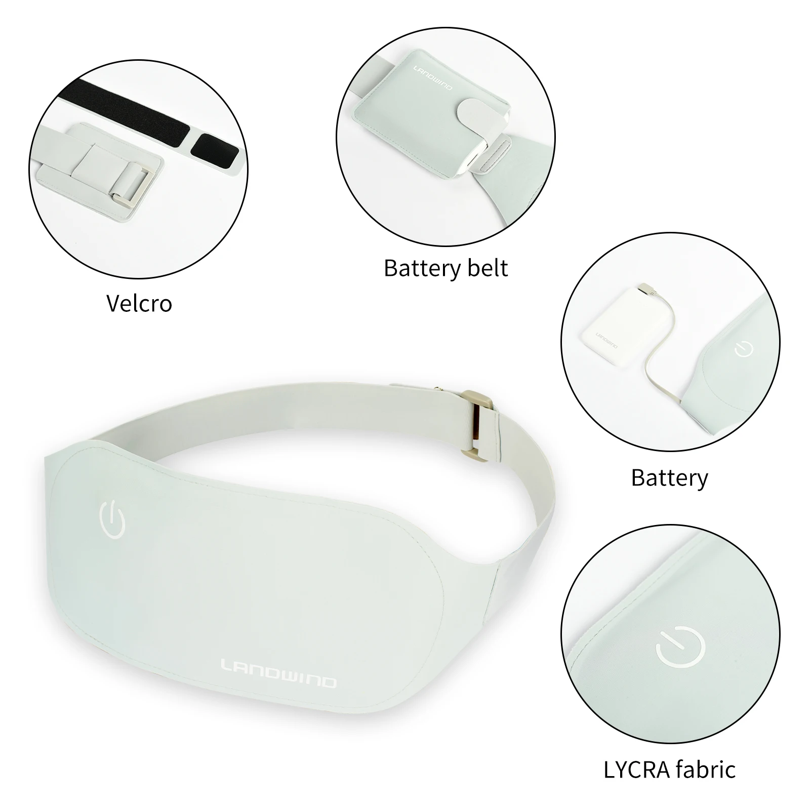 Homeuse 3 Modes Of Warm Palace Belt Relief Lady Menstrual Pain Electric Waist Heating Pad
