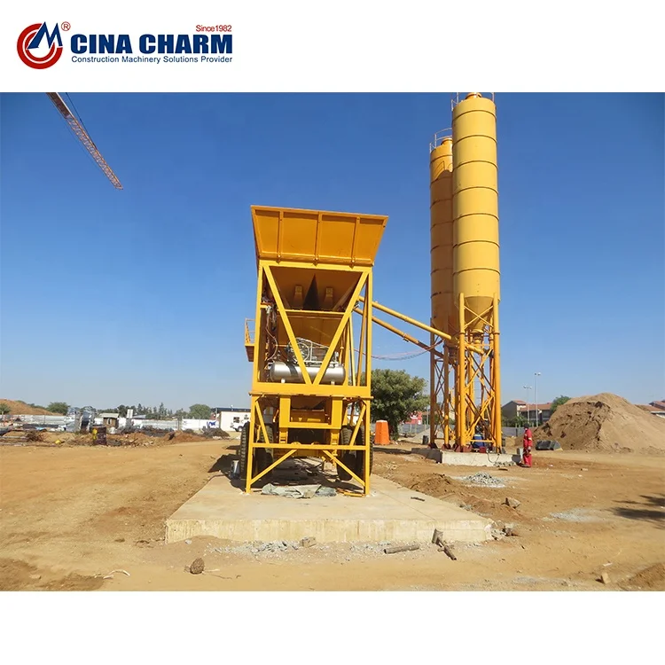Factory Price small mini portable mobile concrete batching plant/Wholesale 25m3/h hzs25 ready concrete mixing plant supplier