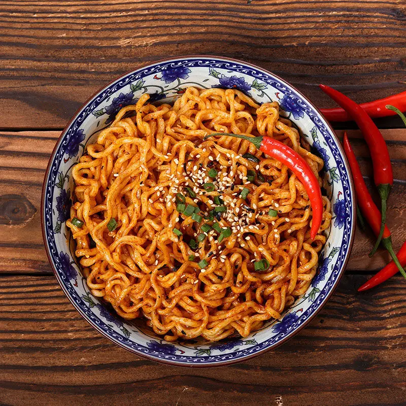 One bowl meal replacement non fried ramen turkey noodles buldak noodles buckwheat  instant cup noodles