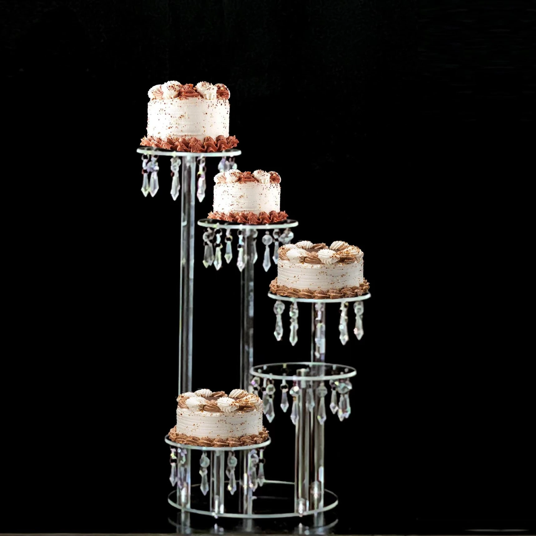 floating antique metal cake stand with acrylic cover cake stands for events