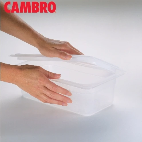CAMBRO 44PP190 Durable Polypropylene Translucent Food Pans Plastic Gastronorm Food Pans 10CM Depth GN Pan 1/4