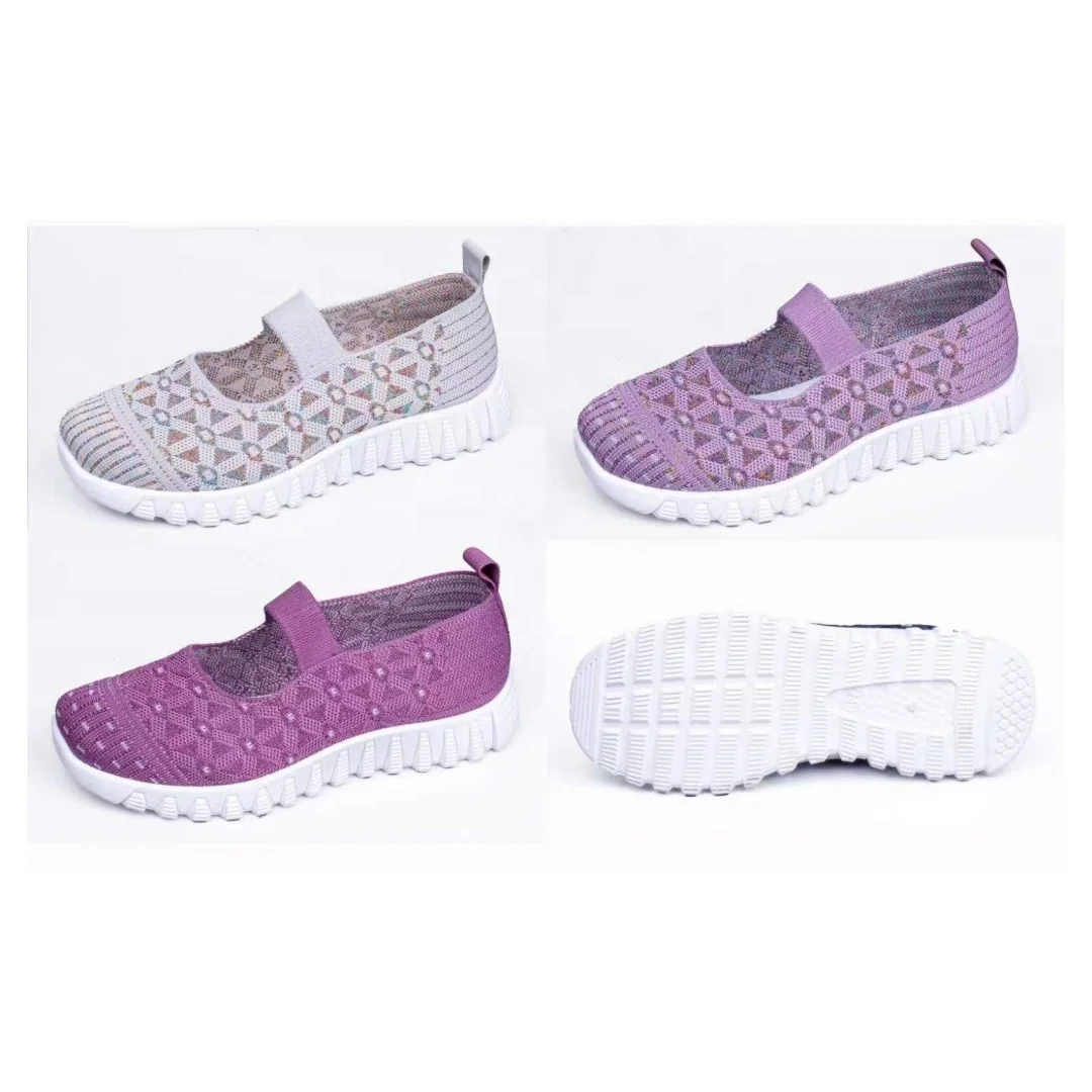 New Trend Flat Shoes Breathable Floral Sneakers Classic Casual Shoes for Ladies Women