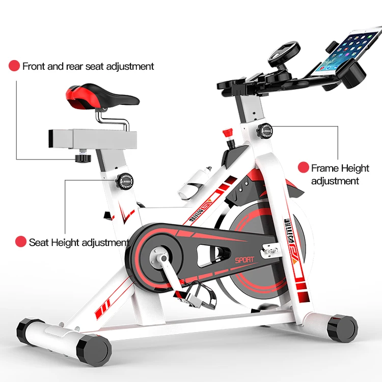 Indoor body building home gym equipment fitness machine exercise folding magnetic static bicycle sports spin bike