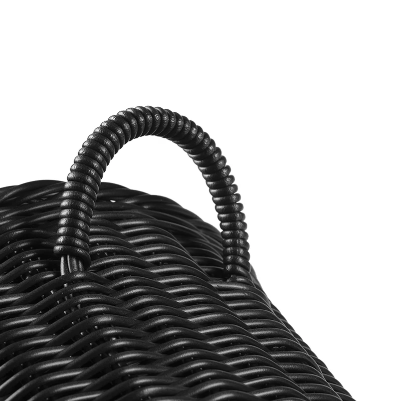 Factory Direct Stainless Steel Rattan Ice Bucket Cooler with LED for Wine Beer Champagne Utensils Included-Party Accessory