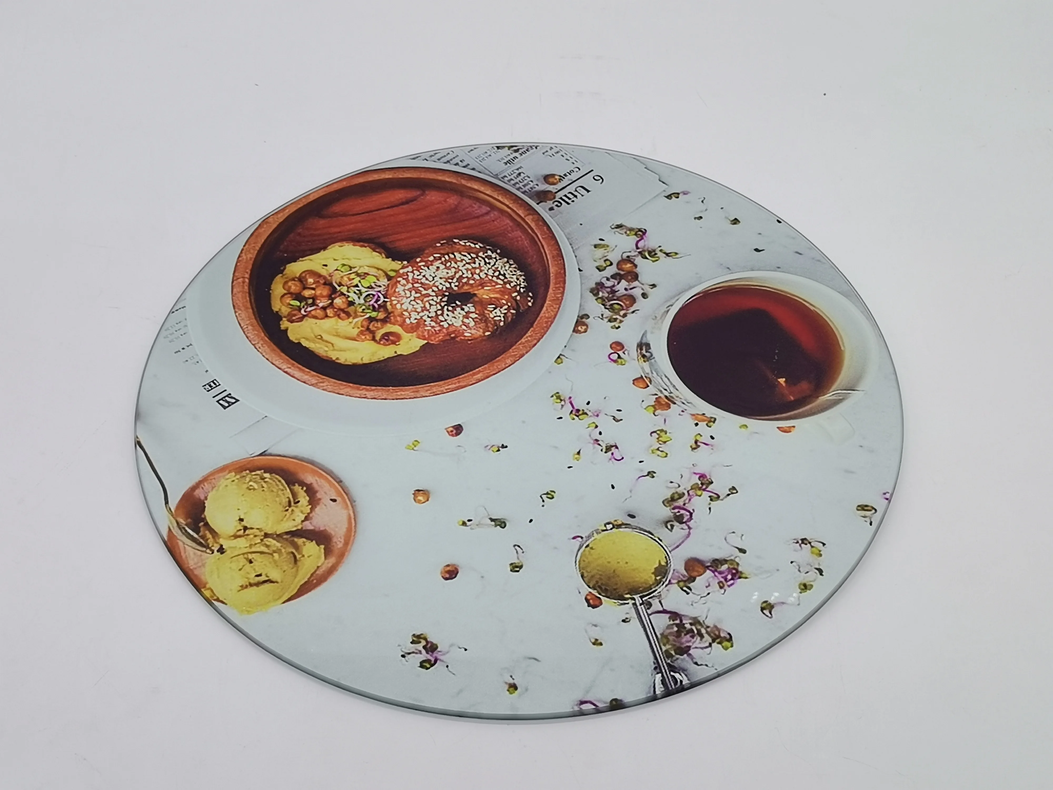 Sublimation Tempered Glass Chopping Board For Kitchen Tempered Glass Cutting Board