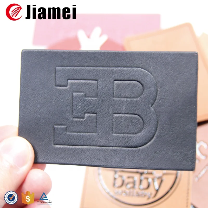 Custom Logo Leather Denim Jeans Back Patch