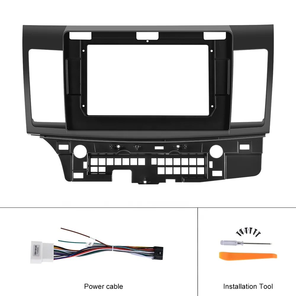 (AU/EU/US Stock) Podofo 10.1' Car Frame Screen Panel For Mitsubishi Lancer EX 2010-2017 Car Radio Frame Interior Accessories