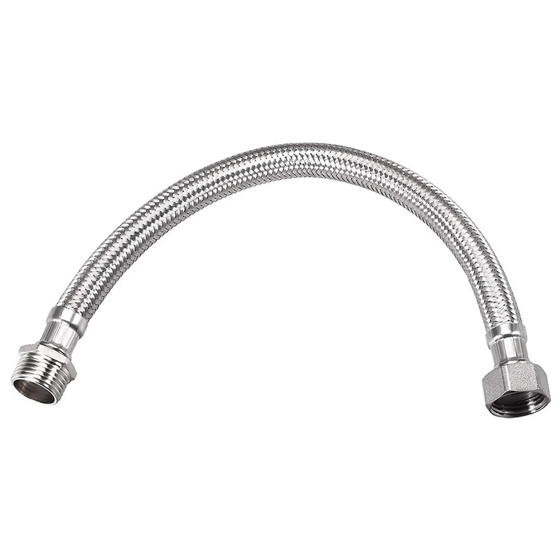Aifol OEM F1/2 and M1/2 Faucet TAP stainless steel wire flexible hose plumbing faucet braided hose