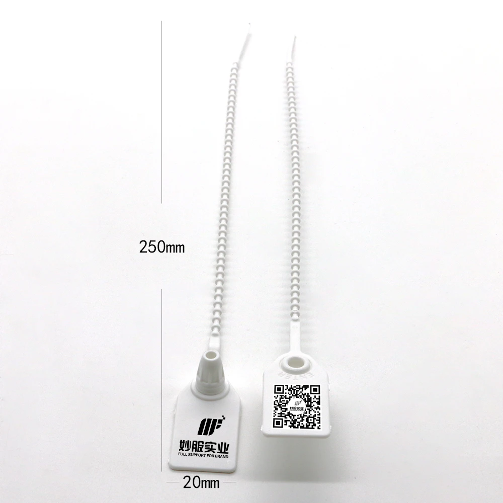 Eco-Friendly Custom Logo Plastic Anti-Theft Self Locking Ties Label For Shoes Clothing Anti-Theft Replacement Warning