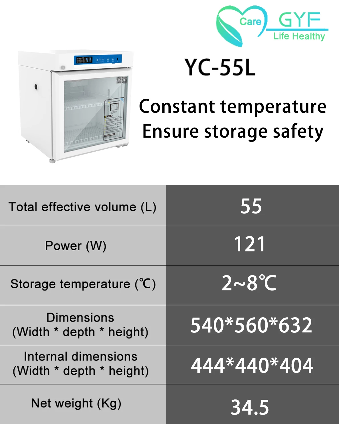 Refrigerator manufacturer displays mini low temperature vaccine vaccine refrigerator