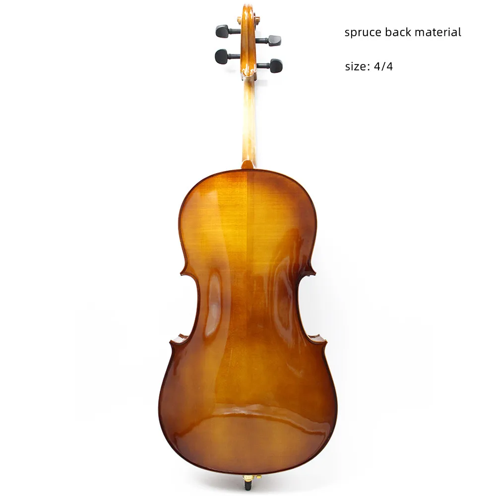 Factory Price  High Quality  Professional 4/4  High-gloss Handmade  Spruce  Cello Teaching Recommended