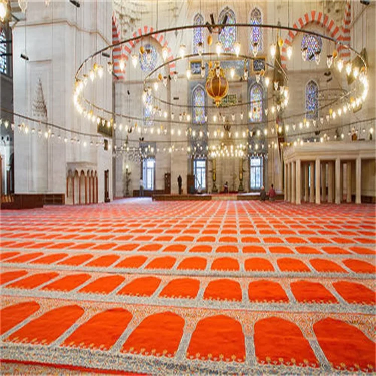 Мусульманская мечеть новый дизайн Masjid Молитвенный Ковер и индивидуальный ковер от стены до