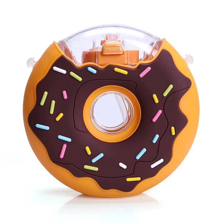 Tritan water bottles bpa free donuts shape plastic baby Hot water bottle silicone